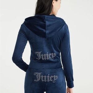 Juicy Couture Navy Velour Tracksuit